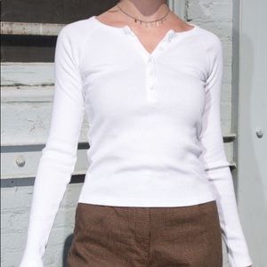Brandy Melville White Tanya Top